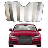 Nemere Araç Ön Cam Katlanabilir Güneşlik Uv ve Isı Koruma Renault Megane Fiat Egea Hyundai I20 Opel Astra - Çok Renkli