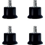 Nemere Bekleme Bingo Ayak Geçmeli Pimli - 50MM - Siyah 11MM HKS282 - 4 Adet