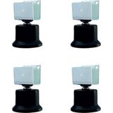 Nemere Bekleme Bingo Ayak U-Sunta - 50MM - Siyah 35X19 HKS281 - 4 Adet