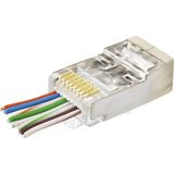 Nemere CAT6E Ez RJ45 Metal Konnektör 100 Adet Plastik Kutu - Şeffaf ND2423