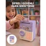 Nemere Çocuklar Için Elektronik Şifreli Para Biriktirme Kumbarası Mor - Renkli - standart