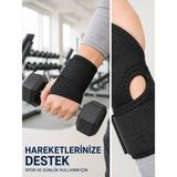 Nemere El Bilekliği Başparmak Destekli Ayarlanabilir Bilek Sargısı Sporcu Bilek Bandajı Ayarlanabilir - 0 - 19 lt - Renkli