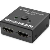 Nemere HDMI Switch Bi-Direction 2 In 1 Out - Siyah HDX1296