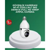 Nemere İthalat 1080P Gece Görüşlü Ampul Güvenlik Kamerası – Kablolu ve Kablosuz Seçenekli Nemere Ithalat - Renkli