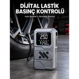 Nemere İthalat 12.000 Mah Akü Takviye Destekli LED Işıklı Araç Kompresörü Nemere Ithalat - Çok Renkli