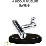 Nemere İthalat 4 Fonksiyonlu Musluk Başlığı 360 Derece Dönebilen ve Su Tasarruflu Nemere Ithalat - Çok Renkli