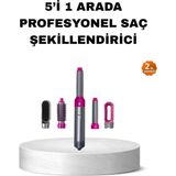 Nemere İthalat 5’i 1 Arada Saç Şekillendirme Seti Negatif Iyon Teknolojili ve Hızlı Kurutmalı Nemere Ithal