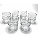 Nemere Ithalat 6'lı Kurukafa Şeffaf Cam Shot Bardağı Seti 6x5 cm - 6 x 5 cm