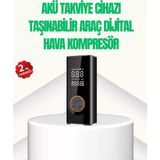 Nemere Ithalat Akü Takviye Cihazı Jump Starter ve Dijital Hava Kompresörü