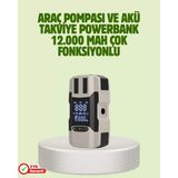 Nemere Ithalat Araç Akü Takviye Cihazı ve Lastik Şişirme Pompası 12.000 Mah - Renkli