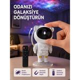 Nemere İthalat Astronot Şekilli Galaxy Projeksiyon Lambası Nebula Efektli Dekoratif Lamba Nemere Ithalat - Çok Renkli
