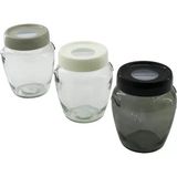 Nemere Ithalat Cam Kavanoz - 580 ml - Şeffaf - Çok Renkli