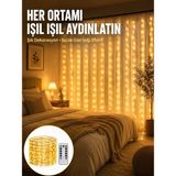 Nemere İthalat Dekoratif Perde Peri LED Günışığı Renk 8 Fonksiyonlu Işık Yeni Nesil Nemere Ithalat - Çok Renkli