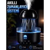 Nemere İthalat Denizanası Tasarımlı Ultrasonik Hava Nemlendirici Rgb LED Işıklı Sessiz Buhar Makinesi Zaman A - Çok Renkli