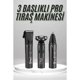 Nemere Ithalat Dijital Göstergeli 3 Başlıklı Tıraş Makinesi Islak Kuru Lazer Öncesi Günlük - 1