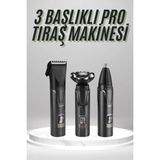 Nemere İthalat Dijital Göstergeli 3 Başlıklı Tıraş Makinesi Islak Kuru Lazer Öncesi Günlük Nemere Ithalat - Renkli