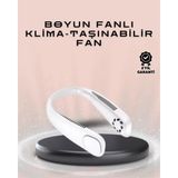 Nemere İthalat Giyilebilir Sessiz Fan | 224G Hafif, Bladeless Güvenli Tasarım, 5 Vitesli Soğutma, USB Şarjlı F - Çok Renkli