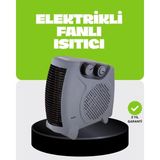 Nemere İthalat Güvenli Elektrikli Fanlı Isıtıcı Termostatlı Hızlı Isıtma Nemere Ithalat - Çok Renkli