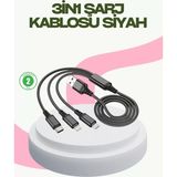 Nemere Ithalat Hızlı Şarj Destekli Çoklu Şarj Kablosu – Seyahat ve Günlük Kullanım