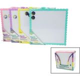 Nemere Ithalat Manyetik Beyaz Yazı Tahtası - Çift Taraflı - 29X29 cm - Renkli Çerçeve - 29 x 29 cm