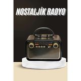 Nemere İthalat Nostaljik Radyo Bluetooth Bağlantılı Müzik Kutusu Ahşap Nemere Ithalat - Çok Renkli