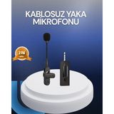 Nemere İthalat Profesyonel Ses Kayıt Için Kablosuz Mini Yaka Mikrofonu Nemere Ithalat - Renkli