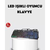 Nemere İthalat Rgb Aydınlatmalı Klavye Mouse Seti – USB Bağlantılı, Türkçe Q, Ayarlanabilir Dpı, Ergonomik - Çok Renkli