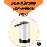 Nemere Ithalat Şarjlı Su Pompası 8000MAH | Cam Damacana Uyumlu | Tek Tuşla Kontrol | USB Şarjlı Otomatik Dolum - Renkli