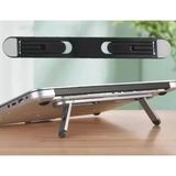 Nemere İthalat Siyah 2 Kademeli Katlanabilir ve Yapışkanlı Laptop Standı Nemere Ithalat - Çok Renkli