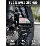 Nemere İthalat Suya Dayanıklı 110DB Alarmlı Çelik Disk Kilidi Yeni Nesil Nemere Ithalat