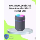 Nemere İthalat Taşınabilir Hava Nemlendirici – Renkli Işık ve USB Bağlantı Nemere Ithalat - Çok Renkli
