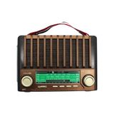 Nemere KTF-1428 Güneş Paneli Şarjlı Nostaljik Bluetooth Hoparlör – Fm/am/sw Radyo, Usb/sd Desteği,