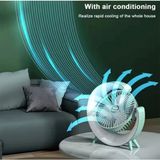 Nemere Masaüstü Vantilatör USB Şarjlı Rgb LED Işıklı 3 Kademeli 180° Ayarlanabilir Soğutucu Fan P - Var