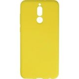 Nemere Mey Ithalat® Huawei Mate 10 Lite Kılıf Nano Içi Kadife Silikon - Sarı - Renkli