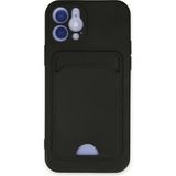 Nemere Mey Ithalat® iPhone 12 Kılıf Kelvin Kartvizitli Silikon - Siyah - Renkli
