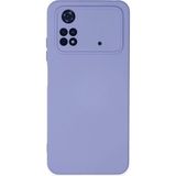 Nemere Mey Ithalat® Poco M4 Pro 4g Kılıf Nano Içi Kadife Silikon - Lila - 1 - Renkli