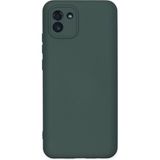 Nemere Mey Ithalat® Samsung Galaxy A03 Kılıf Nano Içi Kadife Silikon - Koyu Yeşil - 1 - Renkli