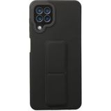 Nemere Mey Ithalat® Samsung Galaxy A22 Kılıf Mega Standlı Silikon - Siyah - 1 - Renkli
