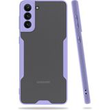 Nemere Mey Ithalat® Samsung Galaxy S21 Plus Kılıf Platin Silikon - Lila - Renkli