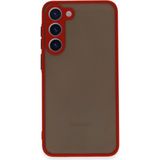 Nemere Mey Ithalat® Samsung Galaxy S23 Plus Kılıf Montreal Silikon Kapak - Kırmızı - 1 - Renkli