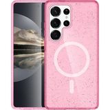 Nemere Mey Ithalat® Samsung Galaxy S23 Ultra Kılıf Star Magsafe Kapak - Pembe - 1 - Renkli