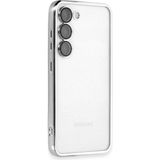 Nemere Mey Ithalat® Samsung Galaxy S24 Kılıf Lensli Silikon - Gümüş - 1 - Renkli