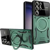 Nemere Mey Ithalat® Samsung Galaxy S24 Ultra Kılıf Joy Lens Standlı Kapak - Koyu Yeşil - 1 - Renkli