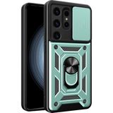Nemere Mey Ithalat® Samsung Galaxy S24 Ultra Kılıf Pars Lens Yüzüklü Silikon - Yeşil - 1 - Renkli