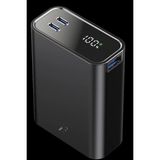 Nemere Newface PW501 20.000 Mah Dijital Göstergeli 2 Adet 45W Type-C ve 22.5W USB Çıkışlı Şarj Pd Hızlı Şarj Powerbank - Siyah - Çok Renkli