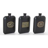 Nemere Paslanmaz Çelik Kabartmalı Tekli 6 Oz Matara ALK2666