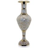Nemere Pirinç Sedefli Vazo 35 cm - 1