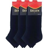 Nemere Siyah Erkek Kısa Spor Çorap 3 Çift - Renkli