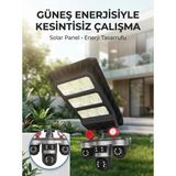 Nemere Solar Panelli Akıllı Güvenlik Kamerası LED Projektörlü