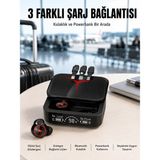Nemere Tws Powerbank Kutulu Dijital Göstergeli Bluetooth Kulaklık Kablosuz Kulakiçi Kulaklık Yeni Nesil